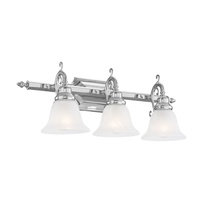 Three Light Bath Vanity from the French Regency collection in Polished Chrome finish