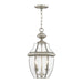 Livex Lighting - 2255-91 - Two Light Outdoor Pendant - Monterey - Brushed Nickel