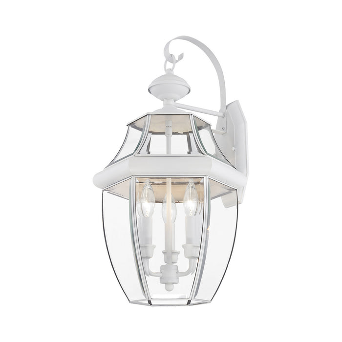 Livex Lighting - 2351-03 - Three Light Outdoor Wall Lantern - Monterey - White