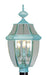Livex Lighting - 2354-06 - Three Light Post-Top Lanterm - Monterey - Verdigris