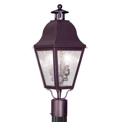 Livex Lighting - 2552-07 - Two Light Outdoor Post Lantern - Amwell - Bronze