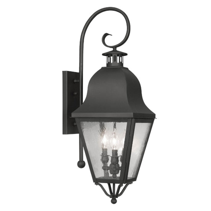 Livex Lighting - 2555-04 - Three Light Outdoor Wall Lantern - Amwell - Black