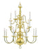 Livex Lighting - 5016-02 - 16 Light Chandelier - Williamsburgh - Polished Brass