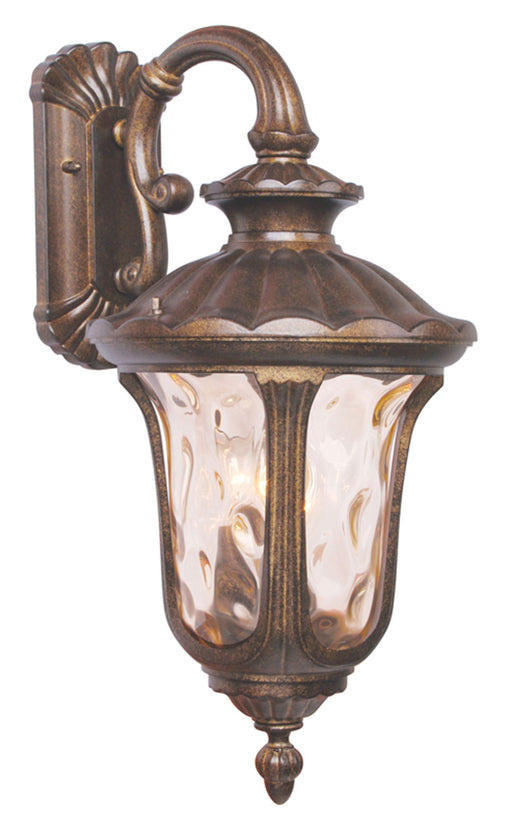 Livex Lighting - 7657-50 - Three Light Outdoor Wall Lantern - Oxford - Moroccan Gold
