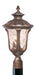 Livex Lighting - 7659-50 - Three Light Outdoor Post Lantern - Oxford - Moroccan Gold