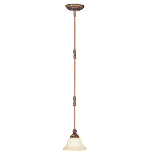 Livex Lighting - 8610-30 - One Light Mini Pendant - Sovereign - Crackled Greek Bronze with Aged Gold Accents