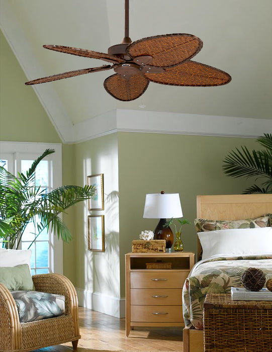 52``Ceiling Fan from the Windpointe collection in Rust finish