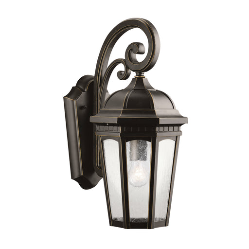 Kichler - 9033RZ - One Light Outdoor Wall Mount - Courtyard - Rubbed Bronze