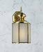 Forte - 10008-01-02 - One Light Outdoor Lantern - Solid Brass B - Solid Brass