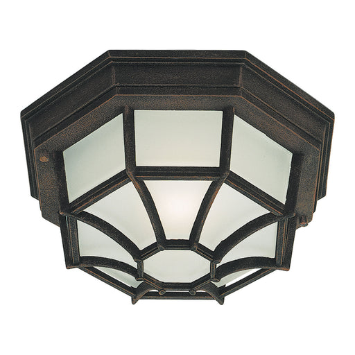 Forte - 17005-01-28 - One Light Outdoor Flush Mount - Painted Rust