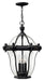 Hinkley - 2442MB - Three Light Hanging Lantern - San Clemente - Museum Black