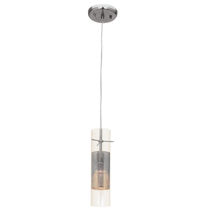 Access - 50525-BS/CLM - One Light Pendant - Spartan - Brushed Steel