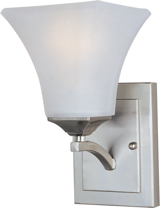 One Light Wall Sconce from the Aurora collection in Satin Nickel finish