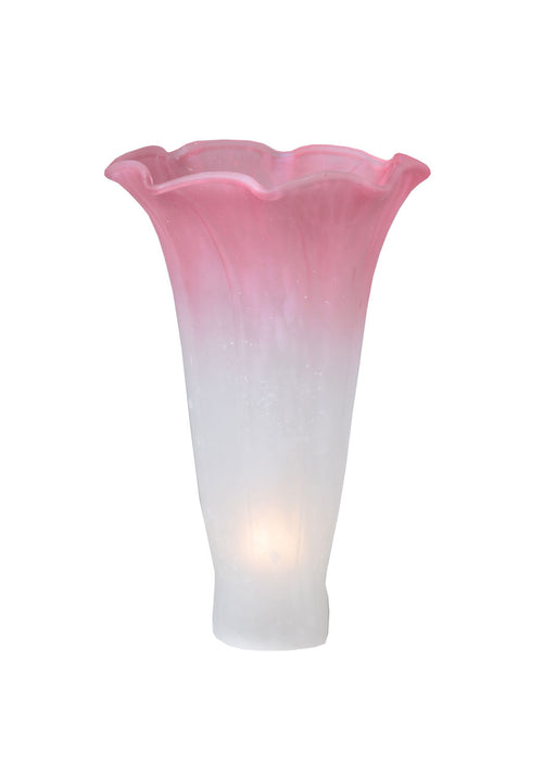 Meyda Tiffany - 10187 - Shade - Pink/White Pond Lily - Plum Pink and White