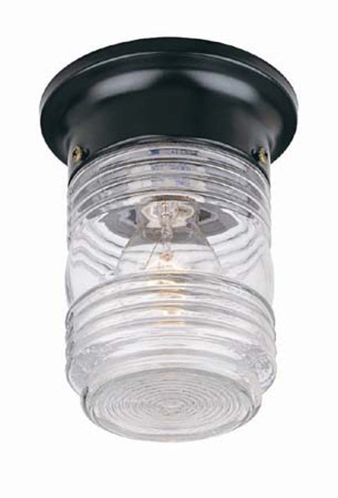 Acclaim Lighting - 101BK - One Light Outdoor Ceiling Mount - Builders` Choice - Matte Black