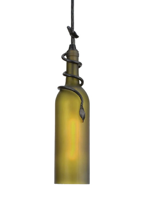 Meyda Tiffany - 31171 - One Light Mini Pendant - Tuscan Vineyard - Green Sandblasted