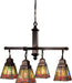 Meyda Tiffany - 48035 - Four Light Chandelier - Prairie Dragonfly - Antique Copper
