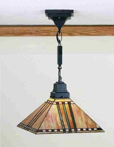 Meyda Tiffany - 49157 - One Light Pendant - Prairie Corn - Craftsman Brown
