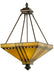 Meyda Tiffany - 50621 - Four Light Inverted Pendant - Prairie Corn - Ha Burgundy Beige