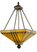 Meyda Tiffany - 50621 - Four Light Inverted Pendant - Prairie Corn - Ha Burgundy Beige