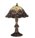 Meyda Tiffany - 67885 - One Light Accent Lamp - Tiffany Peacock Feather - Green/Blue Pbag Purple/Blue Lt Blue Aqua/Green