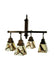 Meyda Tiffany - 69276 - Four Light Chandelier - Backyard Friends - Mahogany Bronze