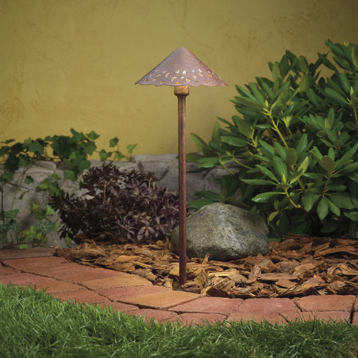 Kichler - 15443TZT - One Light Path & Spread - Lace - Textured Tannery Bronze