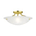 Livex Lighting - 4273-02 - Three Light Ceiling Mount - Oasis - Polished Brass