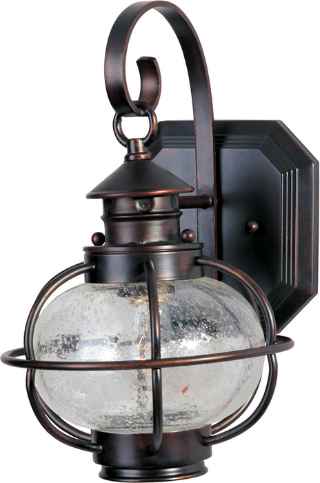 One Light Outdoor Wall Lantern from the Portsmouth collection in Oil Rubbed Bronze finish