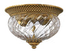 Hinkley - 4102BB - Two Light Flush Mount - Plantation - Burnished Brass