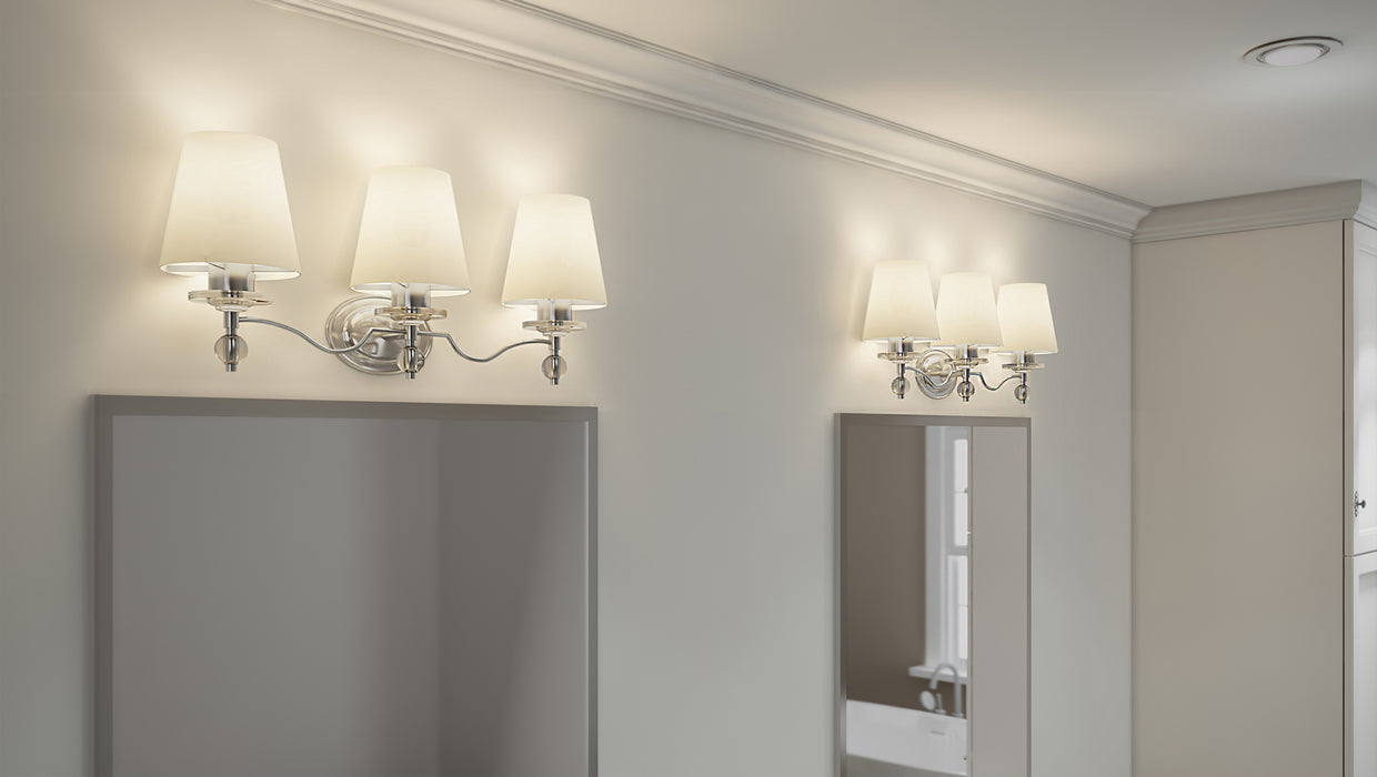 Three Light Bath Fixture from the Hollister collection in Polished Chrome finish