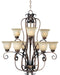 Maxim - 22246WSPD - Nine Light Chandelier - Fremont - Platinum Dusk