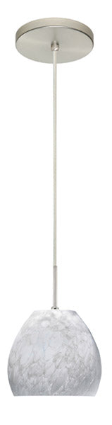 Besa - 1BT-412219-SN - One Light Pendant - Bolla - Satin Nickel