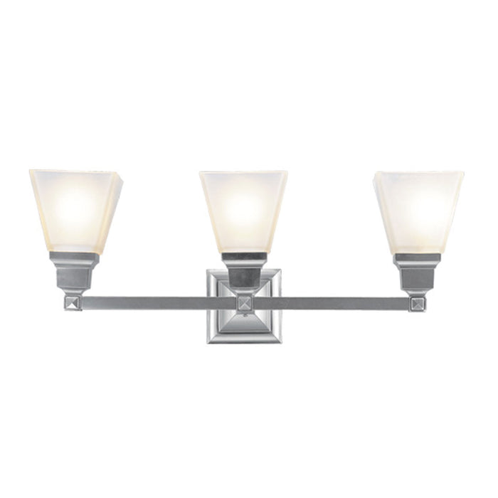 Livex Lighting - 1033-91 - Three Light Bath Vanity - Mission - Brushed Nickel