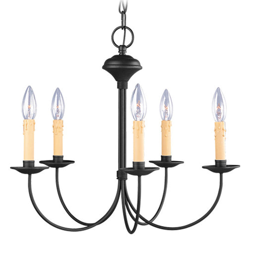 Livex Lighting - 4455-04 - Five Light Chandelier - Heritage - Black