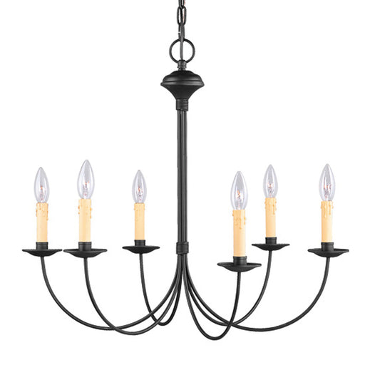 Livex Lighting - 4456-04 - Six Light Chandelier - Heritage - Black