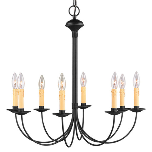 Livex Lighting - 4458-04 - Eight Light Chandelier - Heritage - Black