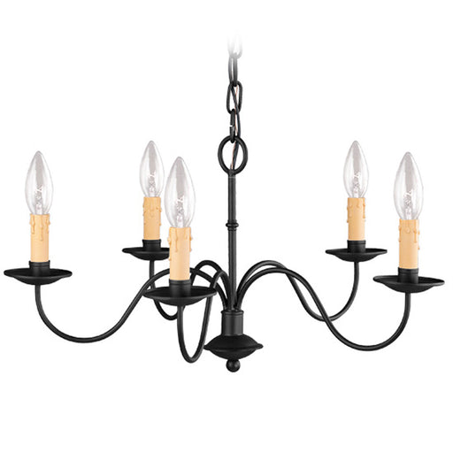 Livex Lighting - 4465-04 - Five Light Chandelier - Heritage - Black