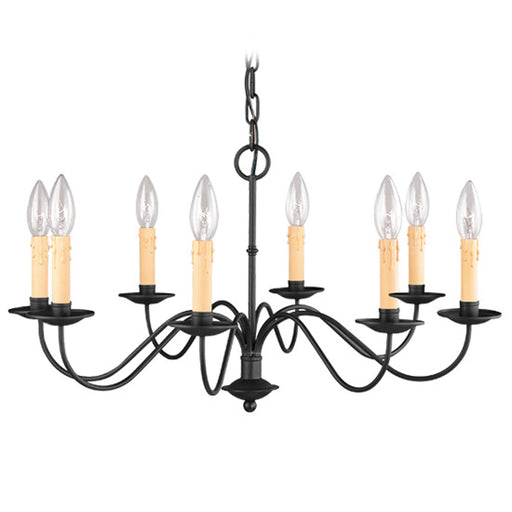 Livex Lighting - 4468-04 - Eight Light Chandelier - Heritage - Black