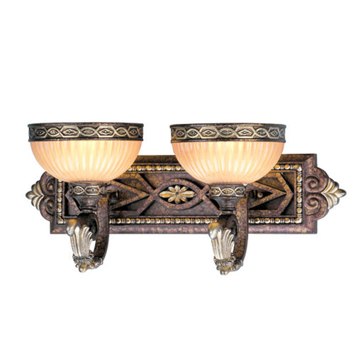 Livex Lighting - 8532-64 - Two Light Bath Vanity - Seville - Palacial Bronze with Gilded Accents