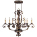 Livex Lighting - 8538-64 - Eight Light Chandelier - Seville - Palacial Bronze with Gilded Accents