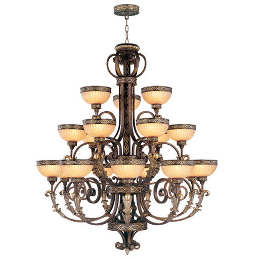 Livex Lighting - 8539-64 - 18 Light Chandelier - Seville - Palacial Bronze with Gilded Accents