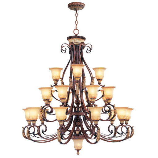 Livex Lighting - 8569-63 - 23 Light Chandelier - Villa Verona - Verona Bronze with Aged Gold Leaf Accents