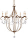 Currey and Company - 9881 - Eight Light Chandelier - Crystal Light - Rhine Gold