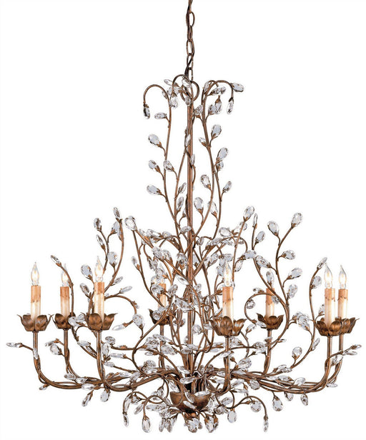 Currey and Company - 9884 - Eight Light Chandelier - Crystal Bud - Cupertino