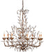 Currey and Company - 9884 - Eight Light Chandelier - Crystal Bud - Cupertino