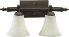 Quorum - 5077-2-86 - Two Light Vanity - Aspen - Oiled Bronze