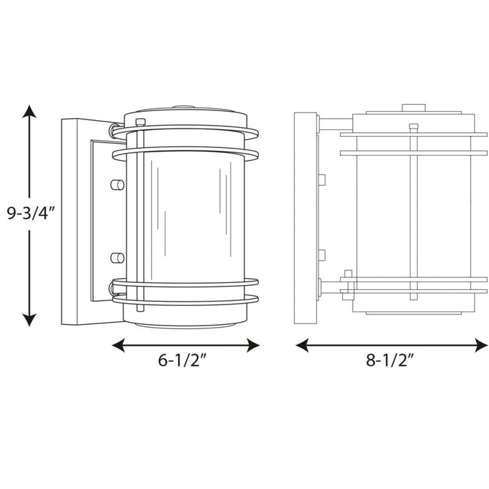One Light Wall Lantern from the Penfield collection in Oil Rubbed Bronze finish