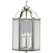 Progress Lighting - P3645-09 - Three Light Foyer Pendant - Flat Glass - Brushed Nickel