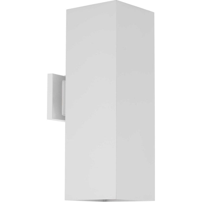 Two Light Wall Lantern from the Square collection in White finish